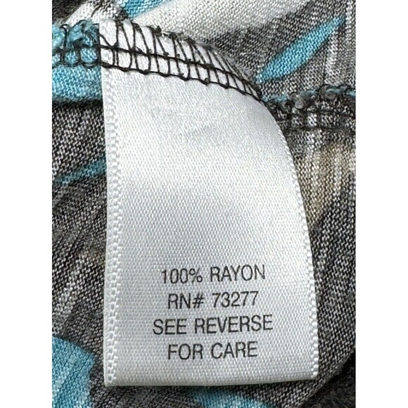 Apt 9 Women's Plus Blue Swirl Stripe Pattern Ruffle Tank Top Shirt Size PM - Picture 11 of 12